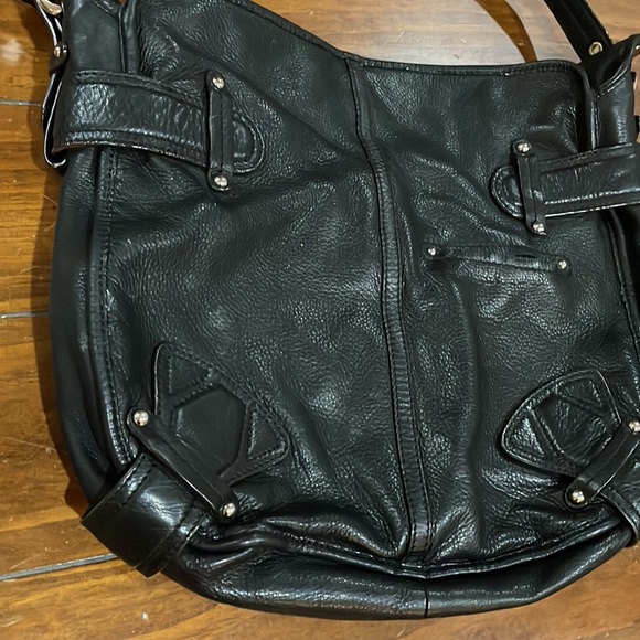 B Makowsky black leather slouch bag - Picture 8 of 16